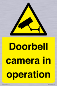 Doorbell camera in operation